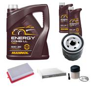 DENCKERMANN Controllo Set MANNOL Combi LL 5W-30 7L Per Nissan Micra V 1.5