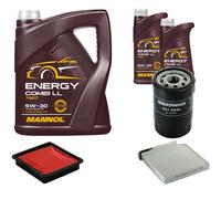 DENCKERMANN Controllo Set MANNOL Combi LL 5W-30 7L Per Nissan Note 1.4 Micra