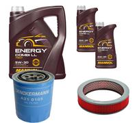 DENCKERMANN Controllo Set MANNOL Combi LL 5W-30 7L Per Nissan Pick-Up 2.5 D