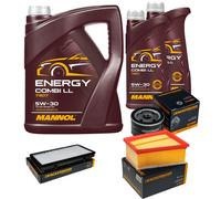 DENCKERMANN Controllo Set MANNOL Combi LL 5W-30 7L Per Nissan Primastar Bus