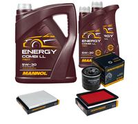 DENCKERMANN Controllo Set MANNOL Combi LL 5W-30 7L Per Nissan Primera 1.6