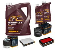 DENCKERMANN Controllo Set MANNOL Combi LL 5W-30 7L Per Nissan Qashqai +2 I