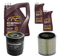 DENCKERMANN Controllo Set MANNOL Combi LL 5W-30 7L Per Nissan Urvan Bus 2.4I