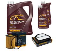 DENCKERMANN Controllo Set MANNOL Combi LL 5W-30 7L Per Opel Antara 2.0 CDTi