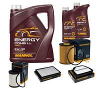 DENCKERMANN Controllo Set MANNOL Combi LL 5W-30 7L Per Opel Antara 2.0 CDTi