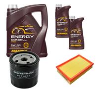 DENCKERMANN Controllo Set MANNOL Combi LL 5W-30 7L Per Opel Vectra A CC 1.6I