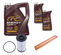 DENCKERMANN Controllo Set MANNOL Combi LL 5W-30 7L Per Porsche Panamera 2.9