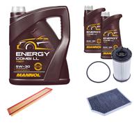DENCKERMANN Controllo Set MANNOL Combi LL 5W-30 7L Per Porsche Panamera 2.9