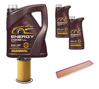 DENCKERMANN Controllo Set MANNOL Combi LL 5W-30 7L Per Porsche Panamera 3.0