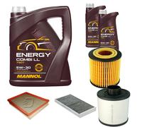 DENCKERMANN Controllo Set MANNOL Combi LL 5W-30 7L Per Saab 9-3 Kombi 1.9