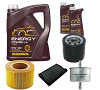 DENCKERMANN Controllo Set MANNOL Combi LL 5W-30 7L Per Saab 9-5 Kombi 2.0 T