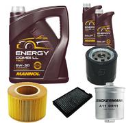 DENCKERMANN Controllo Set MANNOL Combi LL 5W-30 7L Per Saab 9-5 Kombi 2.0 T