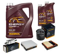 DENCKERMANN Controllo Set MANNOL Combi LL 5W-30 7L Per Seat Ibiza IV 1.0 TSi