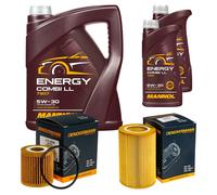 DENCKERMANN Controllo Set MANNOL Combi LL 5W-30 7L Per Smart Fortwo Coupe