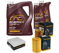 DENCKERMANN Controllo Set MANNOL Combi LL 5W-30 7L Per Smart Fortwo Coupe