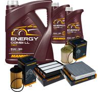 DENCKERMANN Controllo Set MANNOL Combi LL 5W-30 7L Per Ssangyong Rexton 2.2