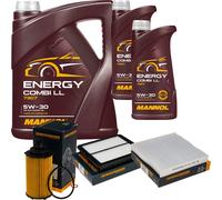 DENCKERMANN Controllo Set MANNOL Combi LL 5W-30 7L Per Ssangyong Tivoli