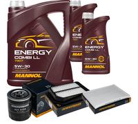 DENCKERMANN Controllo Set MANNOL Combi LL 5W-30 7L Per Suzuki Grand Vitara