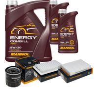 DENCKERMANN Controllo Set MANNOL Combi LL 5W-30 7L Per Suzuki Splash 1.2 VVT