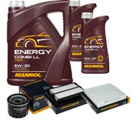 DENCKERMANN Controllo Set MANNOL Combi LL 5W-30 7L Per Suzuki Swift V 1.0