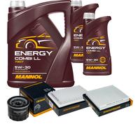 DENCKERMANN Controllo Set MANNOL Combi LL 5W-30 7L Per Suzuki Swift V 1.2