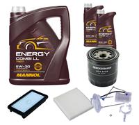 DENCKERMANN Controllo Set MANNOL Combi LL 5W-30 7L Per Suzuki SX4 1.6 VVT