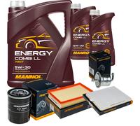 DENCKERMANN Controllo Set MANNOL Combi LL 5W-30 7L Per Suzuki Wagon R+ 1.3