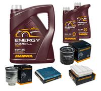 DENCKERMANN Controllo Set MANNOL Combi LL 5W-30 7L Per Toyota Auris 1.4 D-4D