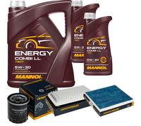 DENCKERMANN Controllo Set MANNOL Combi LL 5W-30 7L Per Toyota Corolla Verso