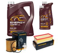 DENCKERMANN Controllo Set MANNOL Combi LL 5W-30 7L Per Toyota Corolla Verso