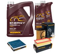 DENCKERMANN Controllo Set MANNOL Combi LL 5W-30 7L Per Toyota Corolla Verso