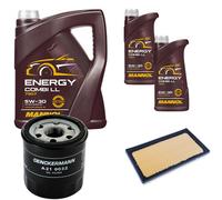 DENCKERMANN Controllo Set MANNOL Combi LL 5W-30 7L Per Toyota RAV 4 V 2.5