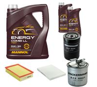 DENCKERMANN Controllo Set MANNOL Combi LL 5W-30 7L Per VW Caddy II Kasten