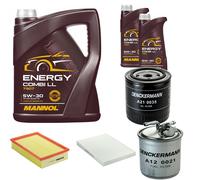 DENCKERMANN Controllo Set MANNOL Combi LL 5W-30 7L Per VW Caddy II Pick-Up