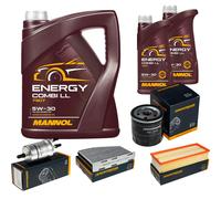 DENCKERMANN Controllo Set MANNOL Combi LL 5W-30 7L Per VW Caddy IV Kasten