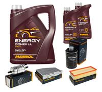 DENCKERMANN Controllo Set MANNOL Combi LL 5W-30 7L Per VW Golf VI 2.0 GTI