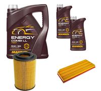 DENCKERMANN Controllo Set MANNOL Combi LL 5W-30 7L Per VW Golf VI 2.0 GTI