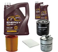 DENCKERMANN Controllo Set MANNOL Combi LL 5W-30 7L Per VW Lupo 1.7 SDI Polo