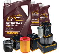 DENCKERMANN Controllo Set MANNOL Combi LL 5W-30 7L Per VW Transporter IV