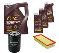 DENCKERMANN Controllo Set MANNOL Combi LL 5W-30 8L Per Audi 80 1.8 S 2.0 E
