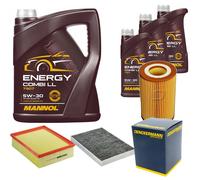 DENCKERMANN Controllo Set MANNOL Combi LL 5W-30 8L Per Audi A4 Cabriolet 3.2