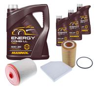 DENCKERMANN Controllo Set MANNOL Combi LL 5W-30 8L Per Audi A6 Allroad 3.0