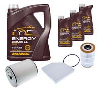 DENCKERMANN Controllo Set MANNOL Combi LL 5W-30 8L Per Audi A8 3.0 TFSI