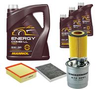 DENCKERMANN Controllo Set MANNOL Combi LL 5W-30 8L Per Audi Allroad 2.5 TDI