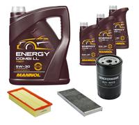 DENCKERMANN Controllo Set MANNOL Combi LL 5W-30 8L Per Audi Coupe 2.0 2.3