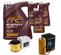 DENCKERMANN Controllo Set MANNOL Combi LL 5W-30 8L Per Audi Q5 2.0 TFSI