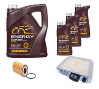 DENCKERMANN Controllo Set MANNOL Combi LL 5W-30 8L Per Audi Q7 2.0 TFSI