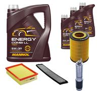 DENCKERMANN Controllo Set MANNOL Combi LL 5W-30 8L Per BMW 3er Cabriolet 320
