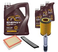 DENCKERMANN Controllo Set MANNOL Combi LL 5W-30 8L Per BMW 3er Cabriolet 320
