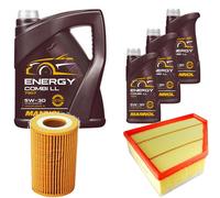 DENCKERMANN Controllo Set MANNOL Combi LL 5W-30 8L Per BMW 3er Touring 335d